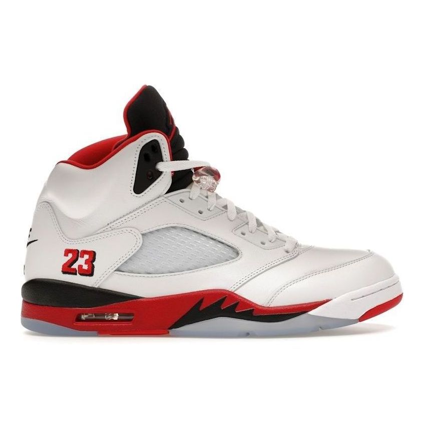 Jordan 5 Retro Fire Red Black Tongue (2025)