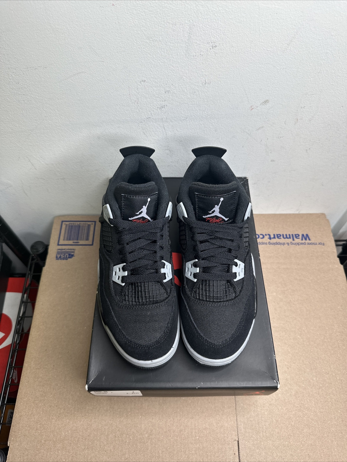 Jordan 4 Retro Black Canvas (GS)
