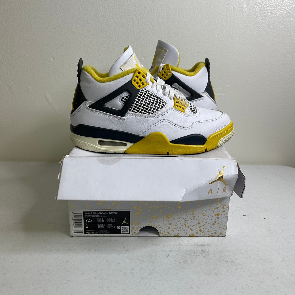 Jordan 4 Retro Vivid Sulfur (Women's)