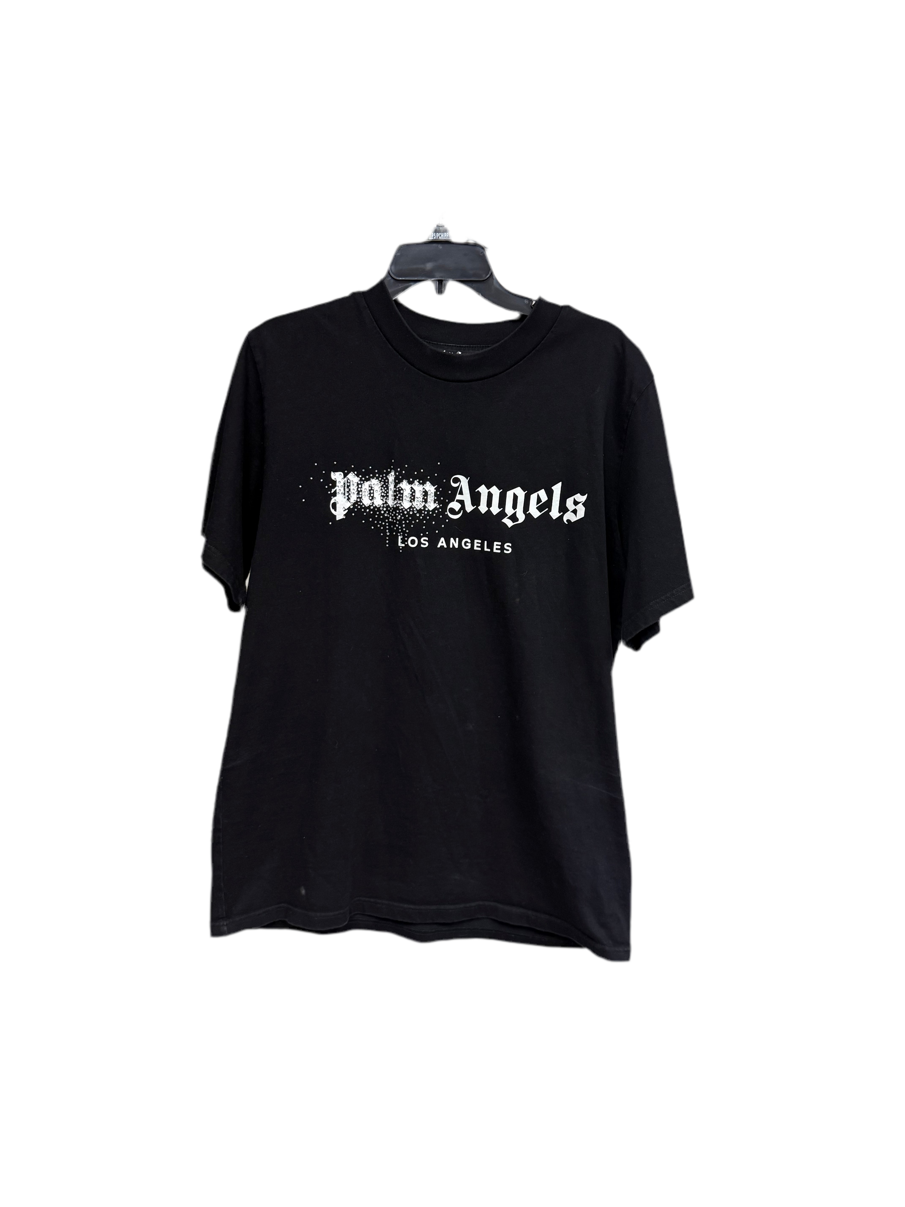 Palm Angels Sparkling Logo Tee Black