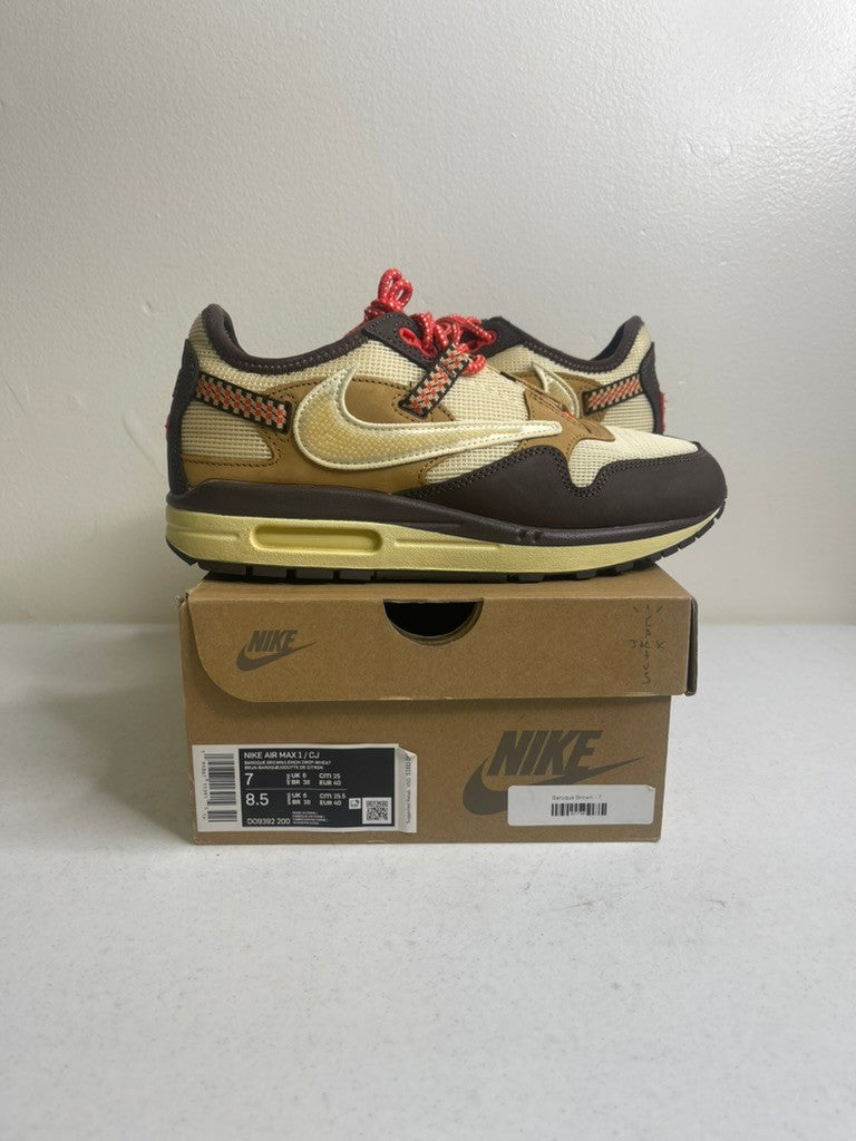 Size 7 - Nike Air Max 1 Travis Scott Cactus Jack Baroque Brown