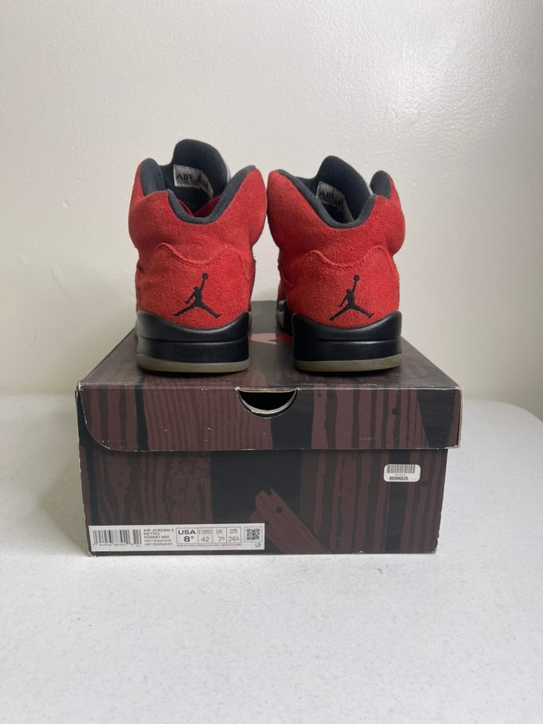 Size 8 - Jordan 5 Retro Raging Bull Red (2021)
