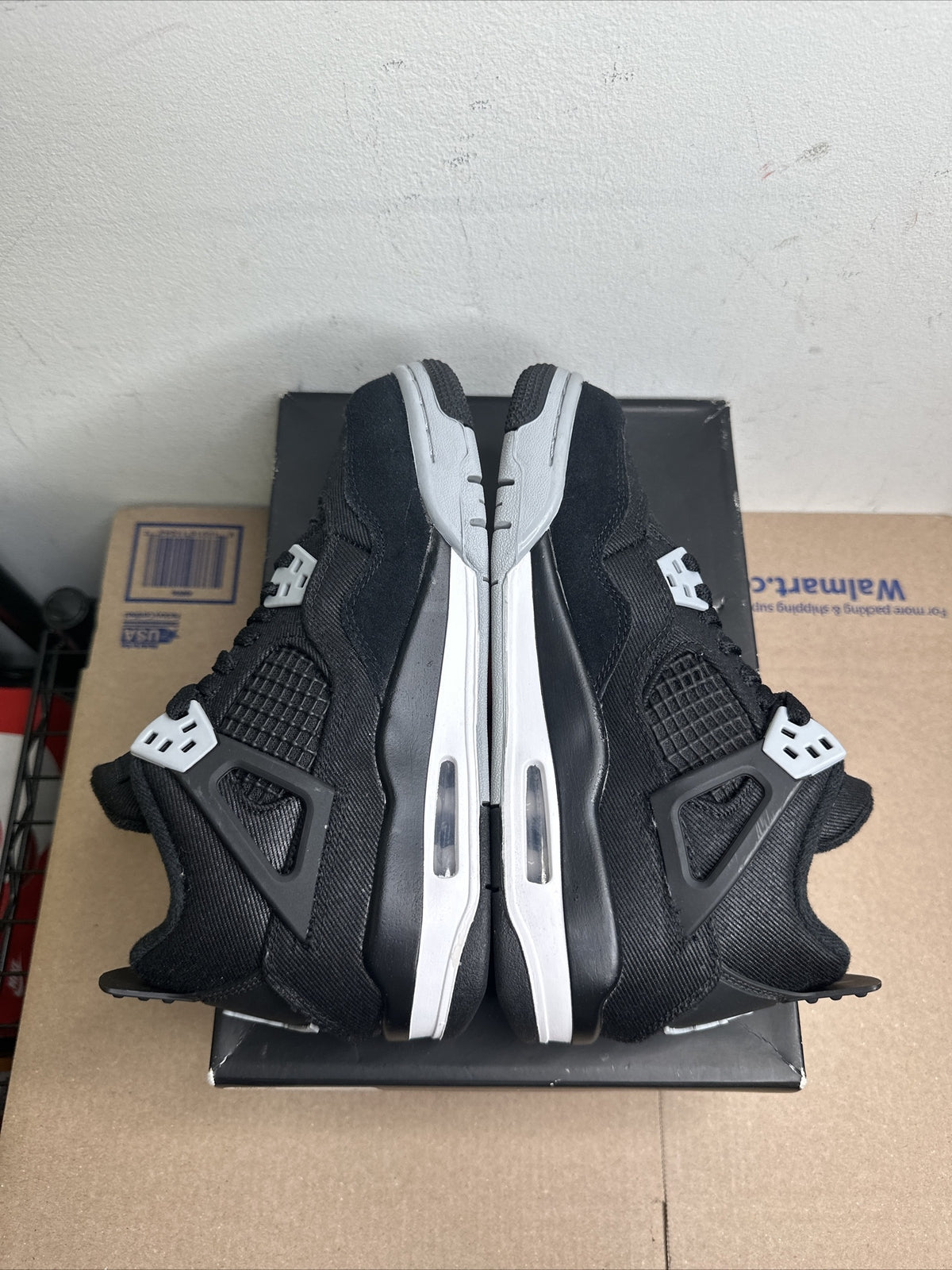 Jordan 4 Retro Black Canvas (GS)