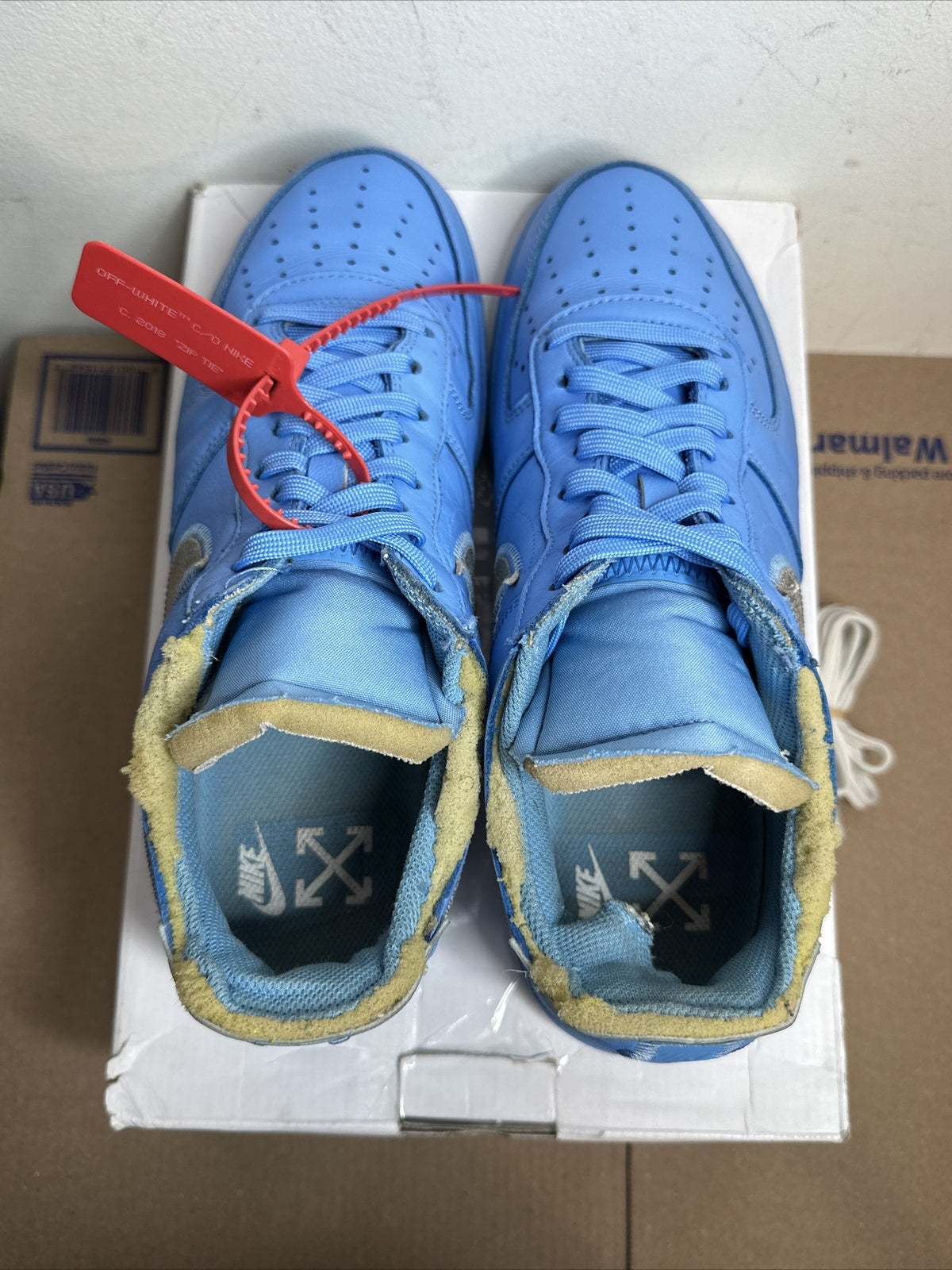 Size 10.5 - Nike Air Force 1 Low Off-White MCA University Blue