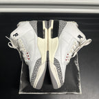 Size 9 - Jordan 3 Retro White Cement Reimagined