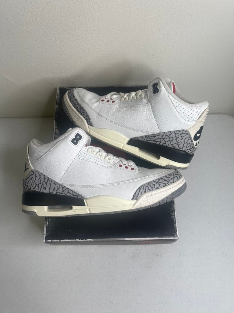 Size 8.5 - Jordan 3 Retro White Cement Reimagined - Pre-Owned