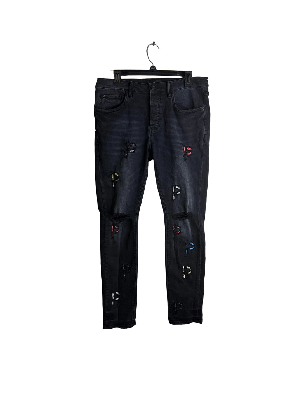 Size 33 - Purple Brand P Black Jeans