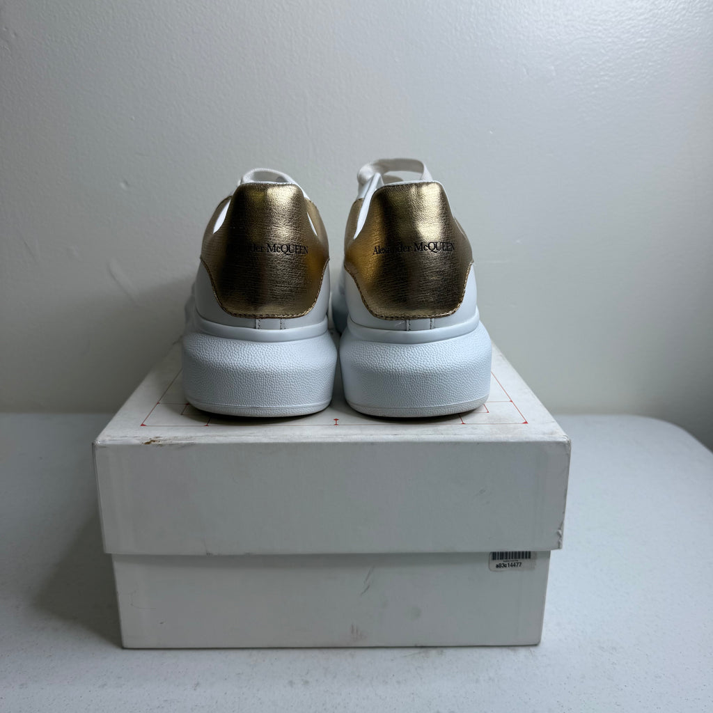 Alexander McQueen White Gold Sneaker