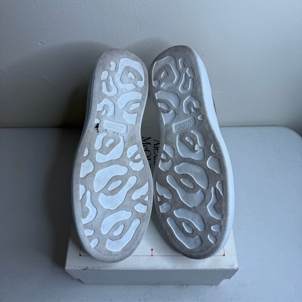 Alexander McQueen White Gold Sneaker