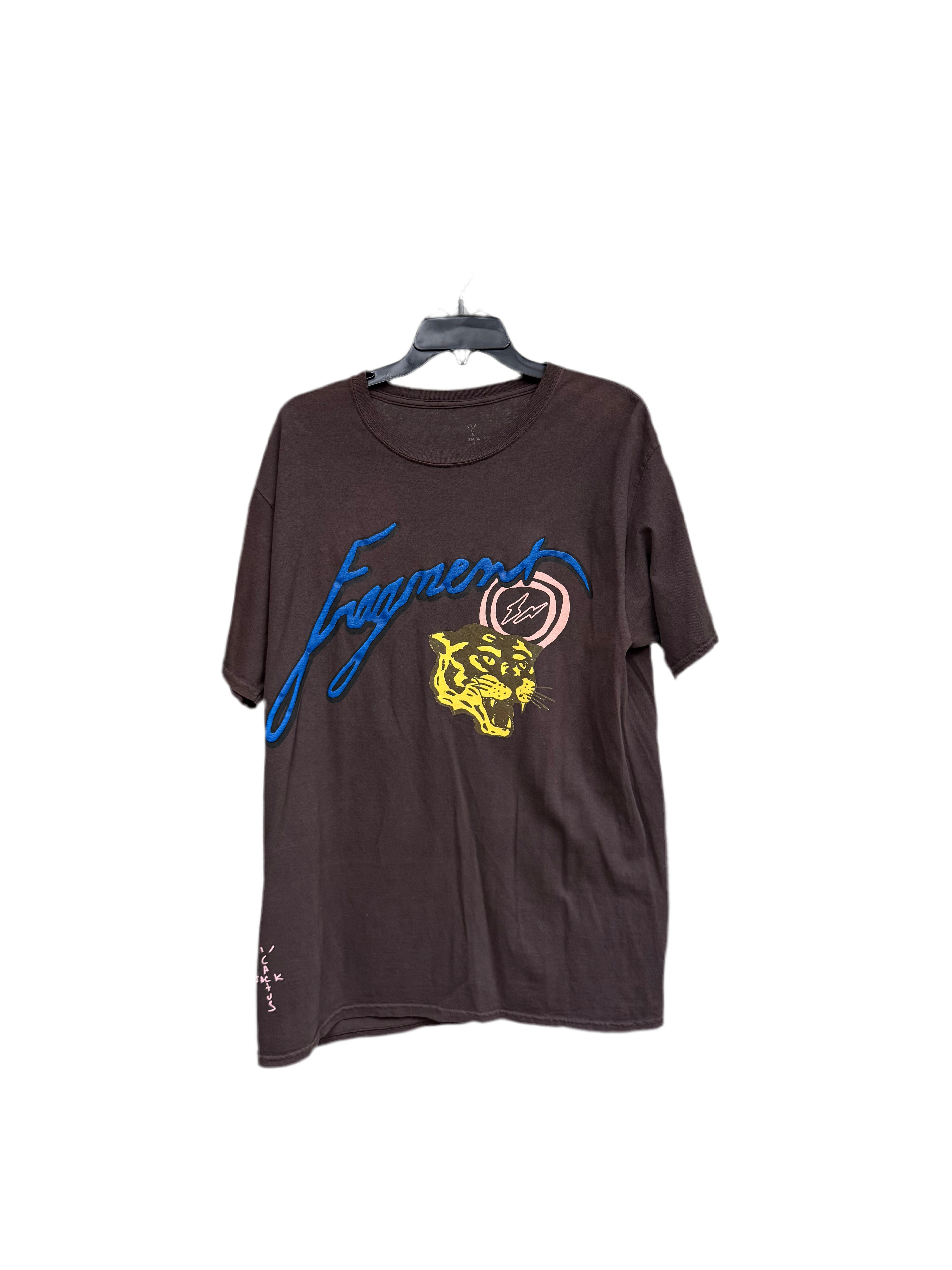 Travis Scott Fragment Tee Brown