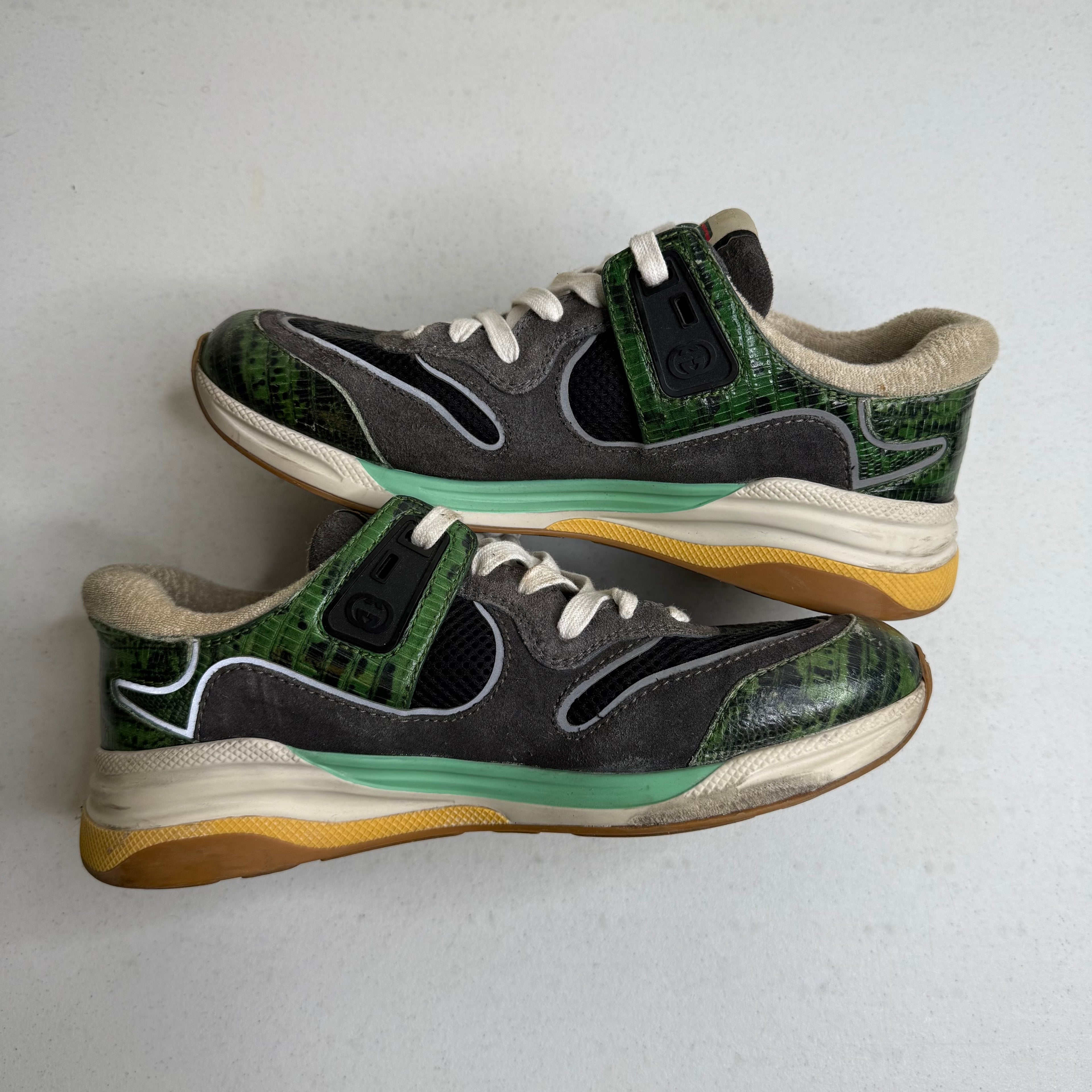 Gucci Ultrapace Trainer Green Leather