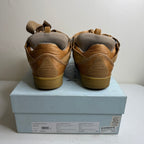 Lanvin Leather Curb Sneaker Tan