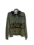 Vale Athletics Collared Long Sleeve Army Green