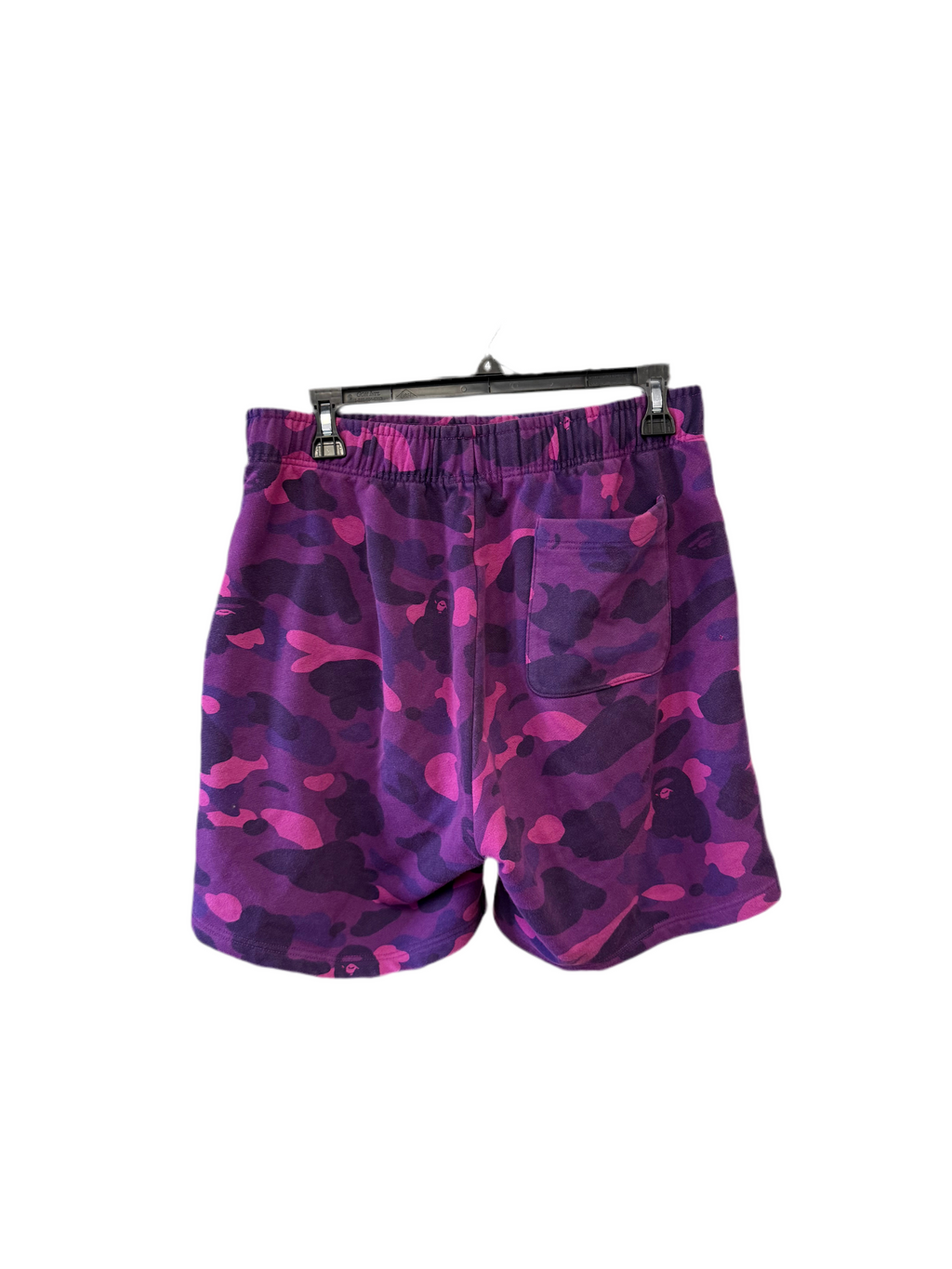 Bape Camo Shark Sweat Shorts Purple