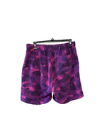 Bape Camo Shark Sweat Shorts Purple