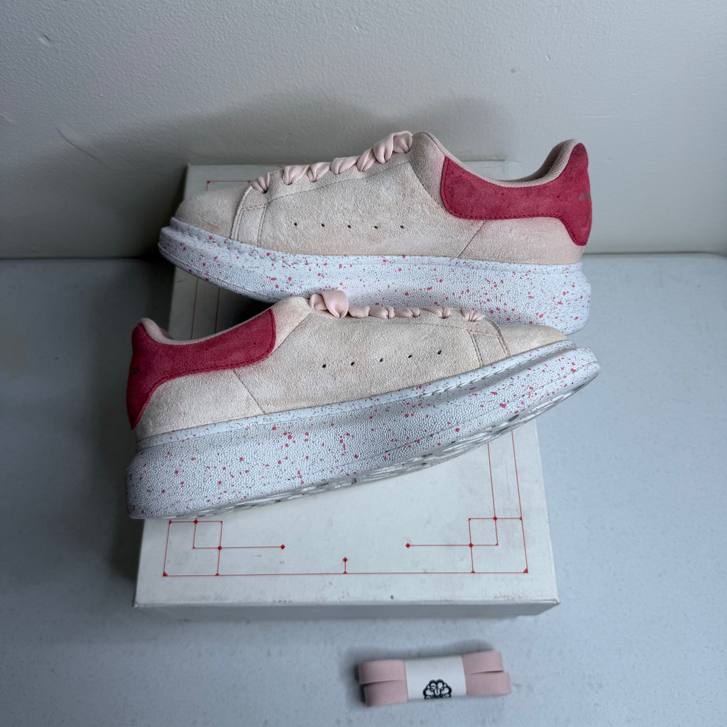 Alexander McQueen Pink Suede Sneaker