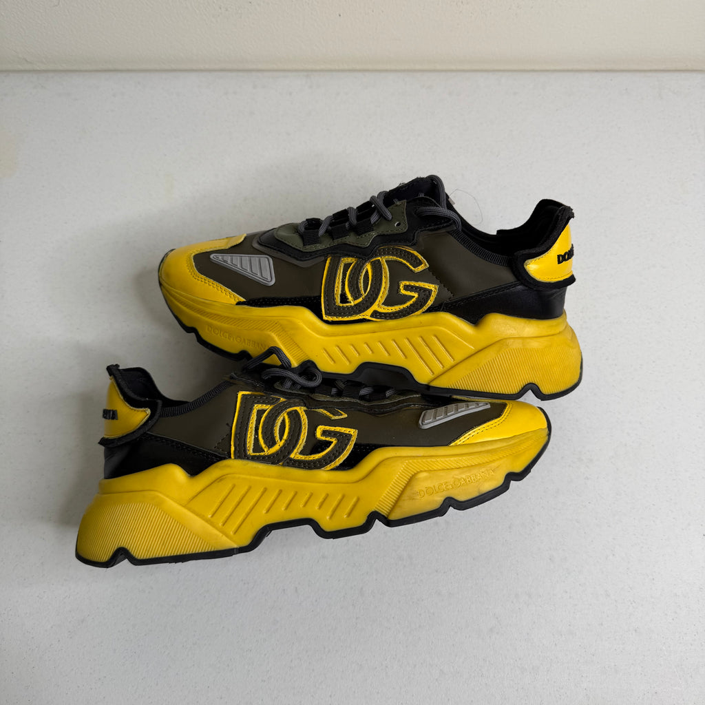 Dolce & Gabbana Black Yellow Sneaker