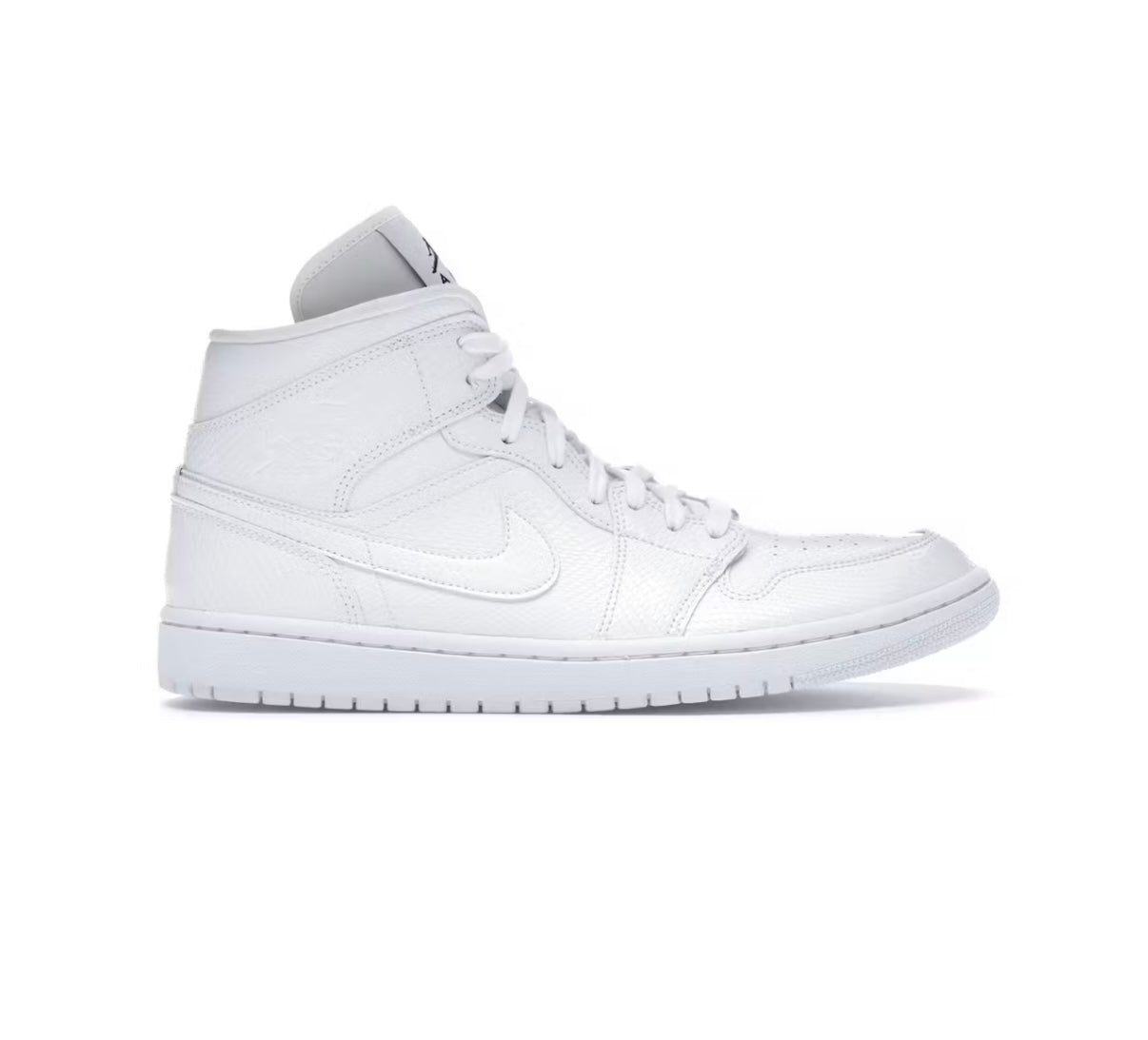 Jordan 1 Mid White Snakeskin