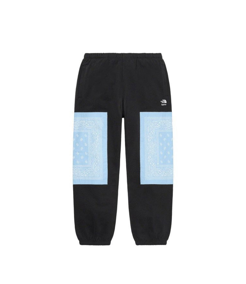 Supreme North Face Bandana Sweatpant Black