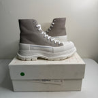 Alexander McQueen Slick Tread Boots Beige