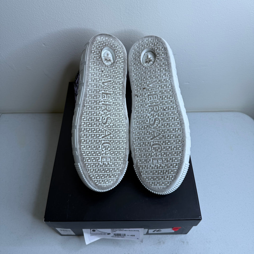 Versace Canvas High Top Sneaker