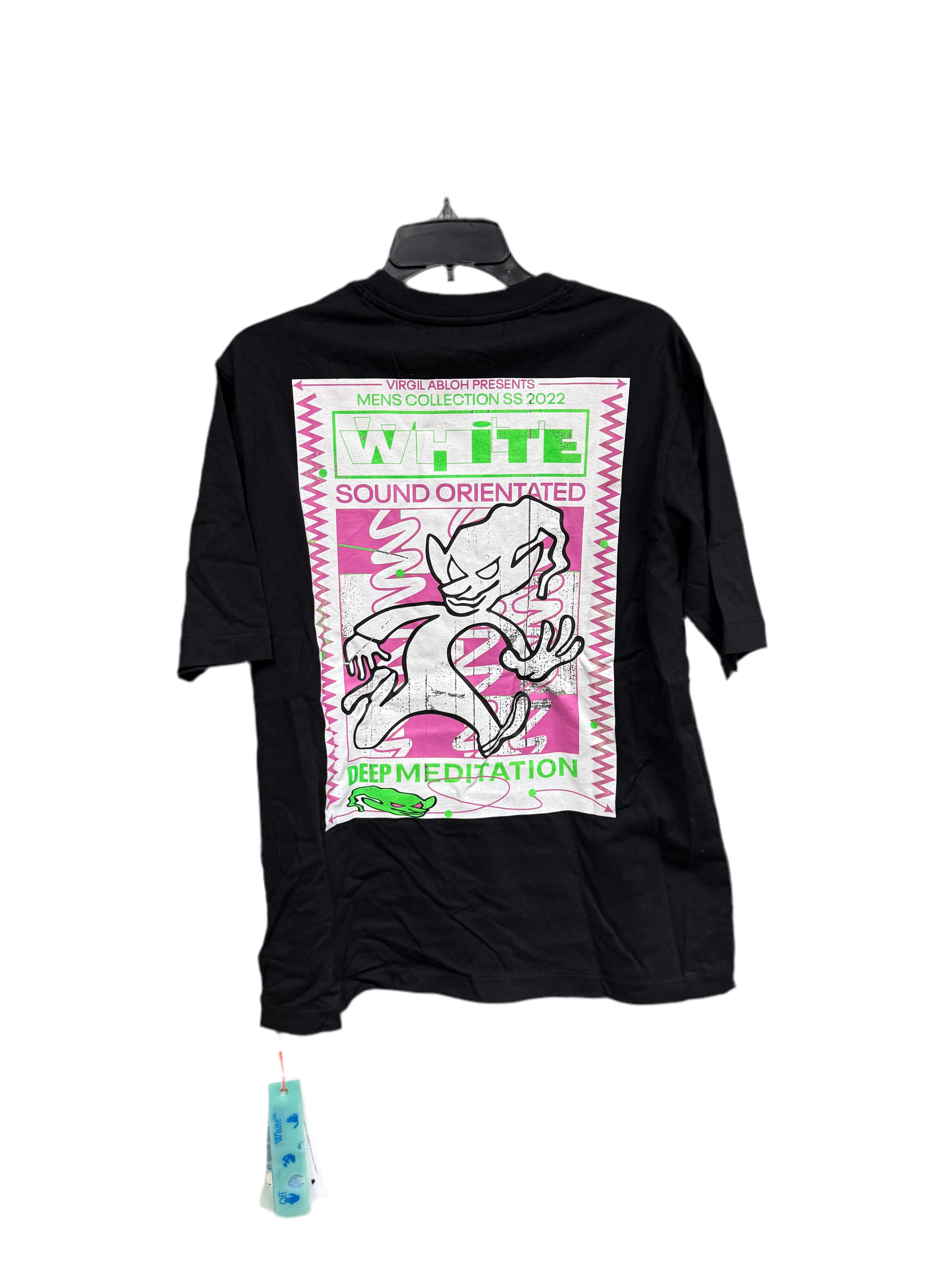 Off White Deep Meditation Tee Black