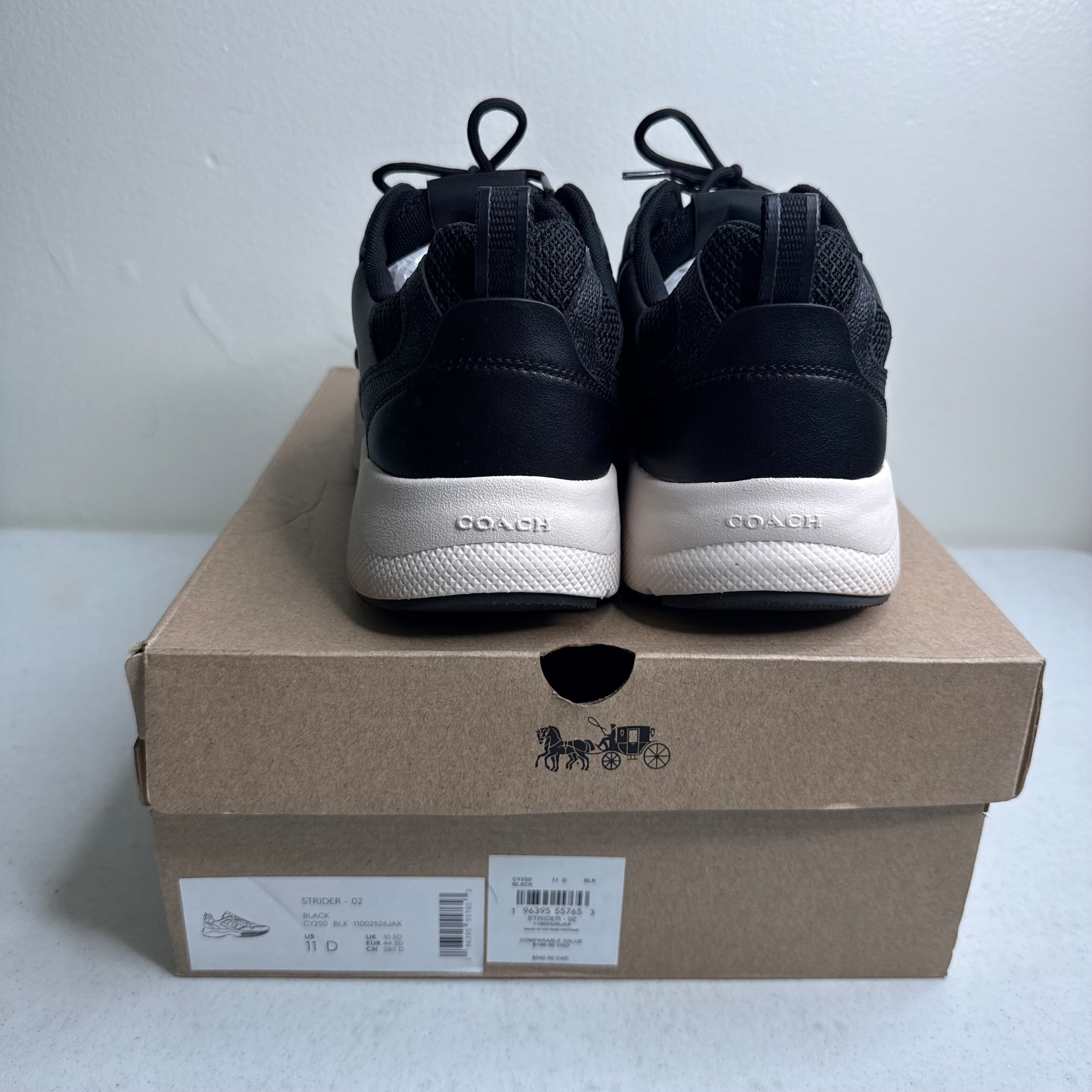 Coach Strider Black Sneaker