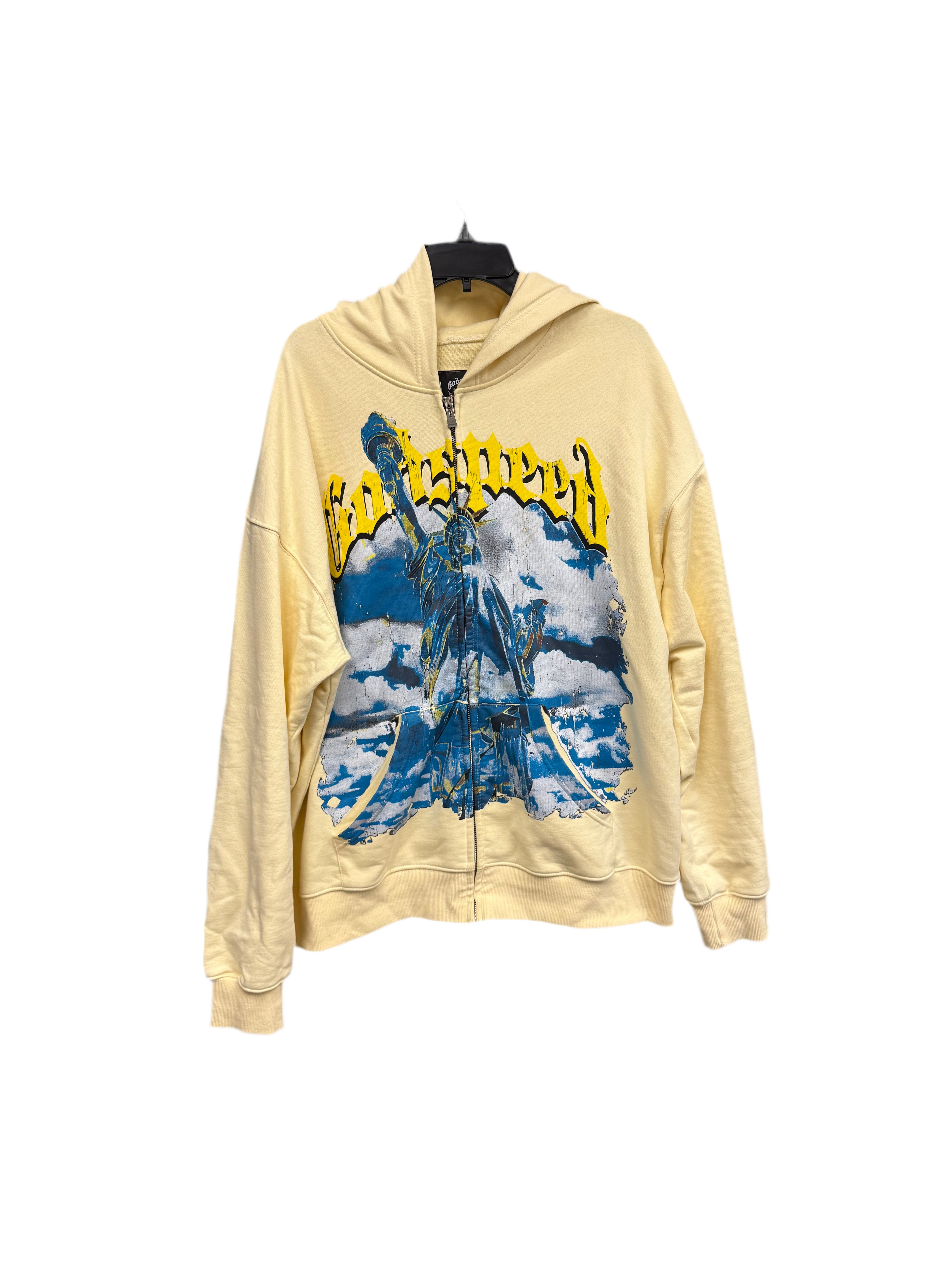 Godspeed Liberty Zip Up Hoodie Cream