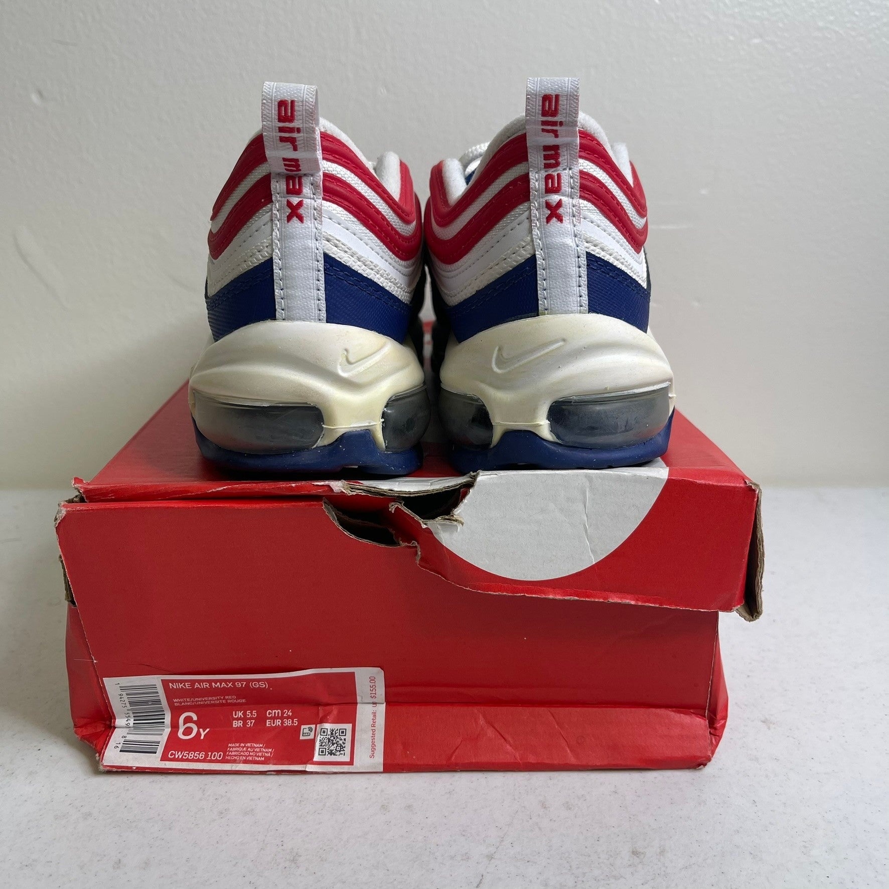 Nike Air Max 97 White Red Royal (GS)