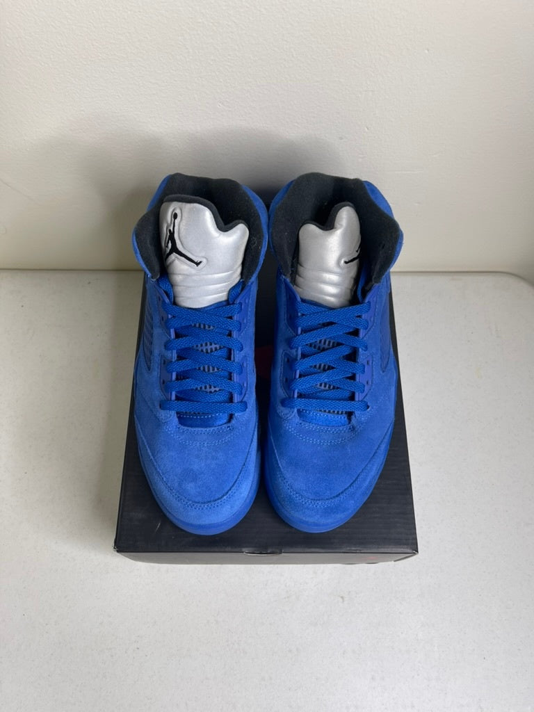 Size 8 - Jordan 5 Retro Blue Suede