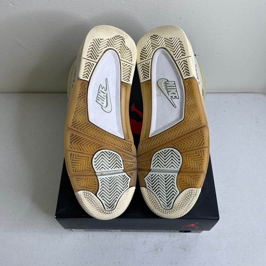 Size 9.5w - Jordan 4 Retro Off-White Sail (Women's)