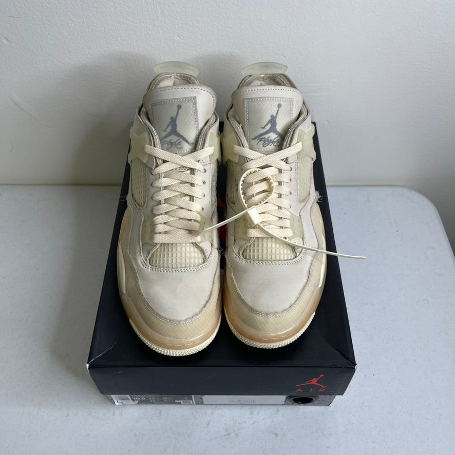 Size 10.5w - Jordan 4 Retro Off-White Sail (Women's)