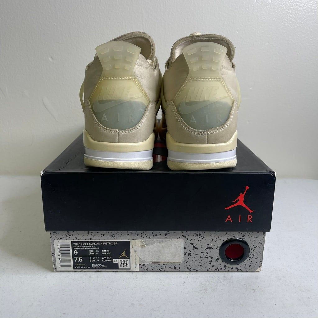 Size 9w - Jordan 4 Retro Off-White Sail (Women's)