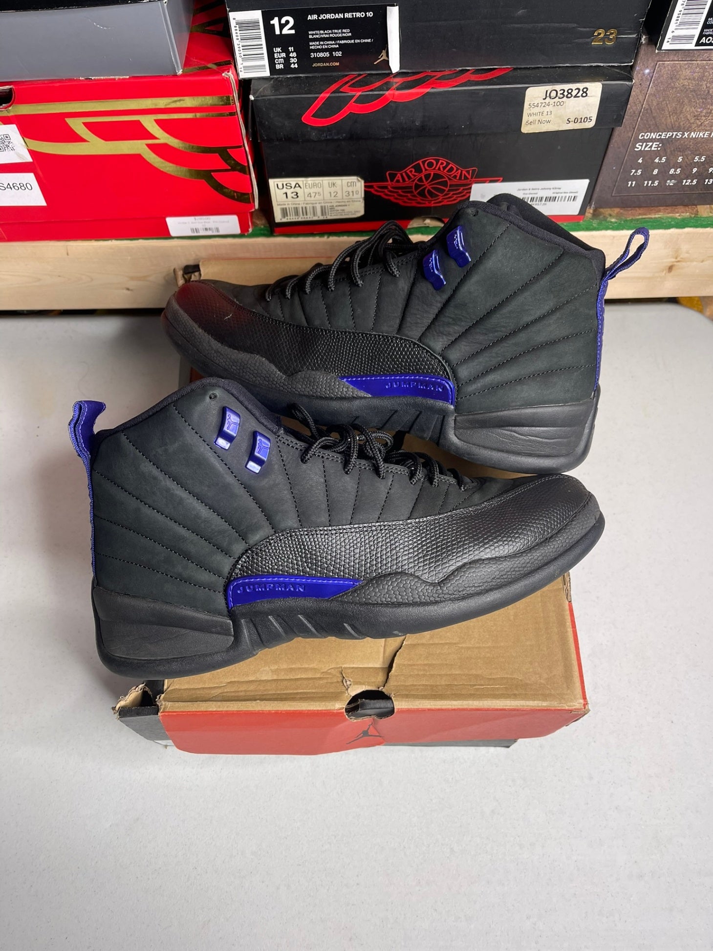 Jordan 12 Retro Black Dark Concord