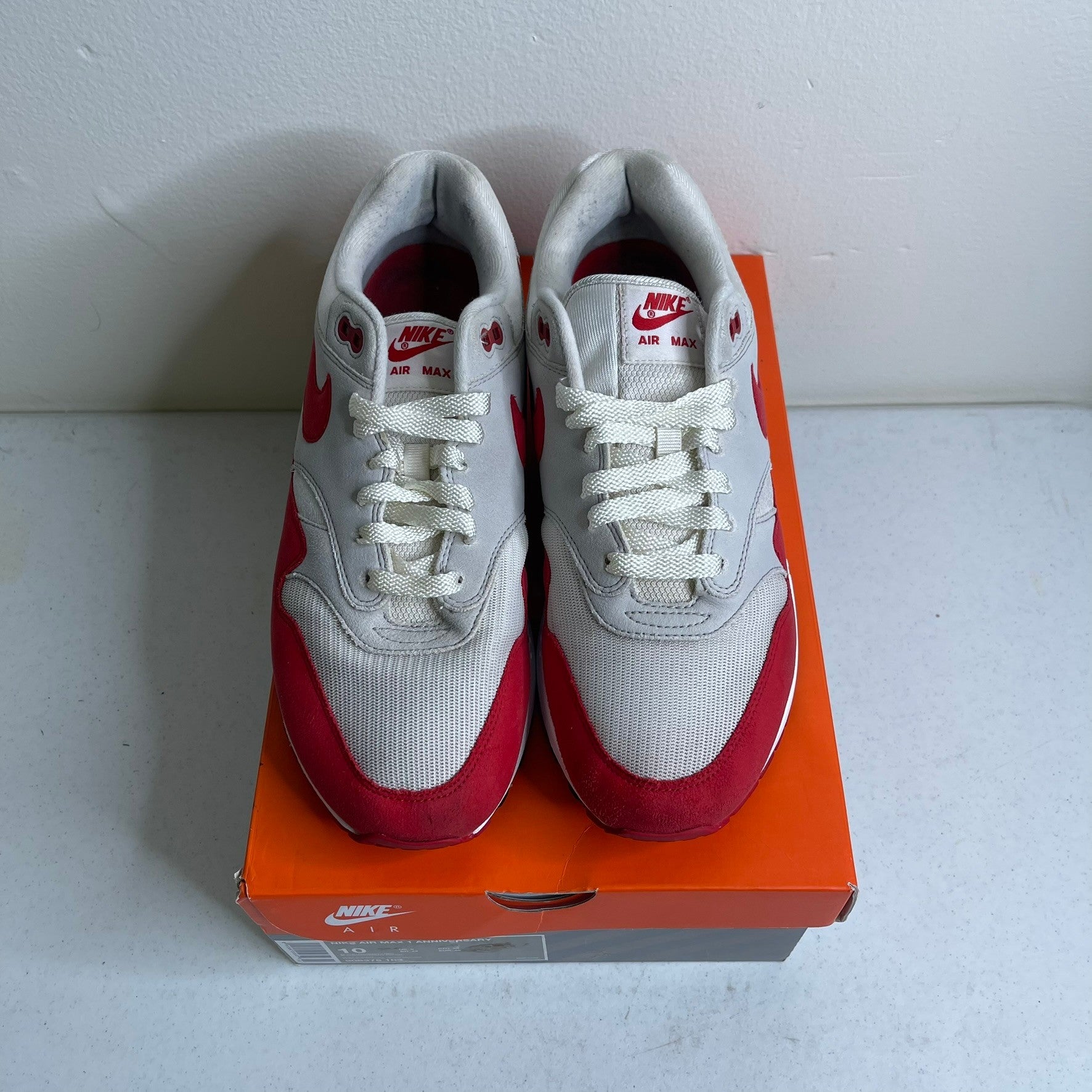 Size 10 - Nike Air Max 1 Anniversary Red (2017/2018 Restock Pair)