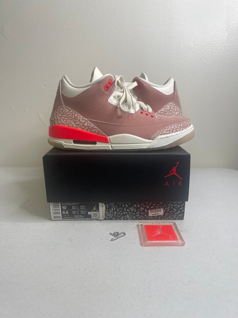 Size 10w - Jordan 3 Retro Rust Pink (Women's)