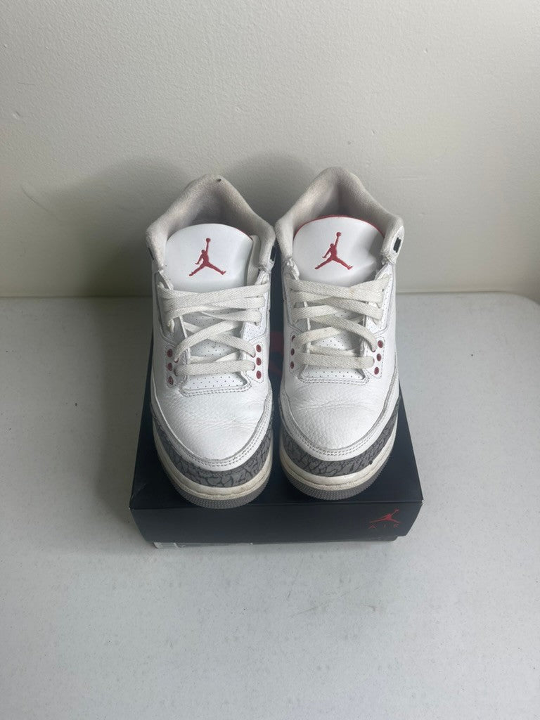 Size 7y - Jordan 3 Retro White Cement Reimagined (GS)