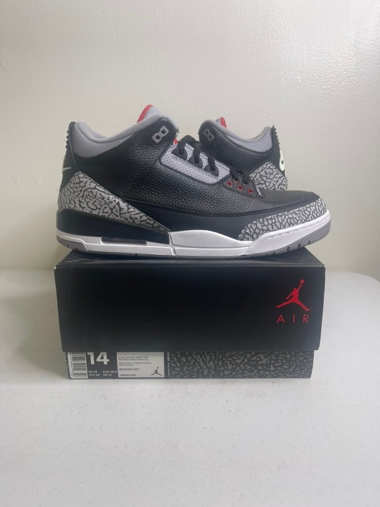 Size 14 - Jordan 3 Retro Black Cement (2018)