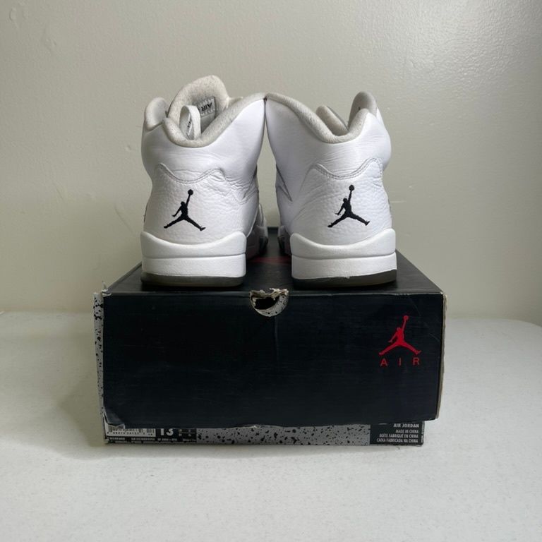 Size 13 - Jordan 5 Retro Metallic White (2015)