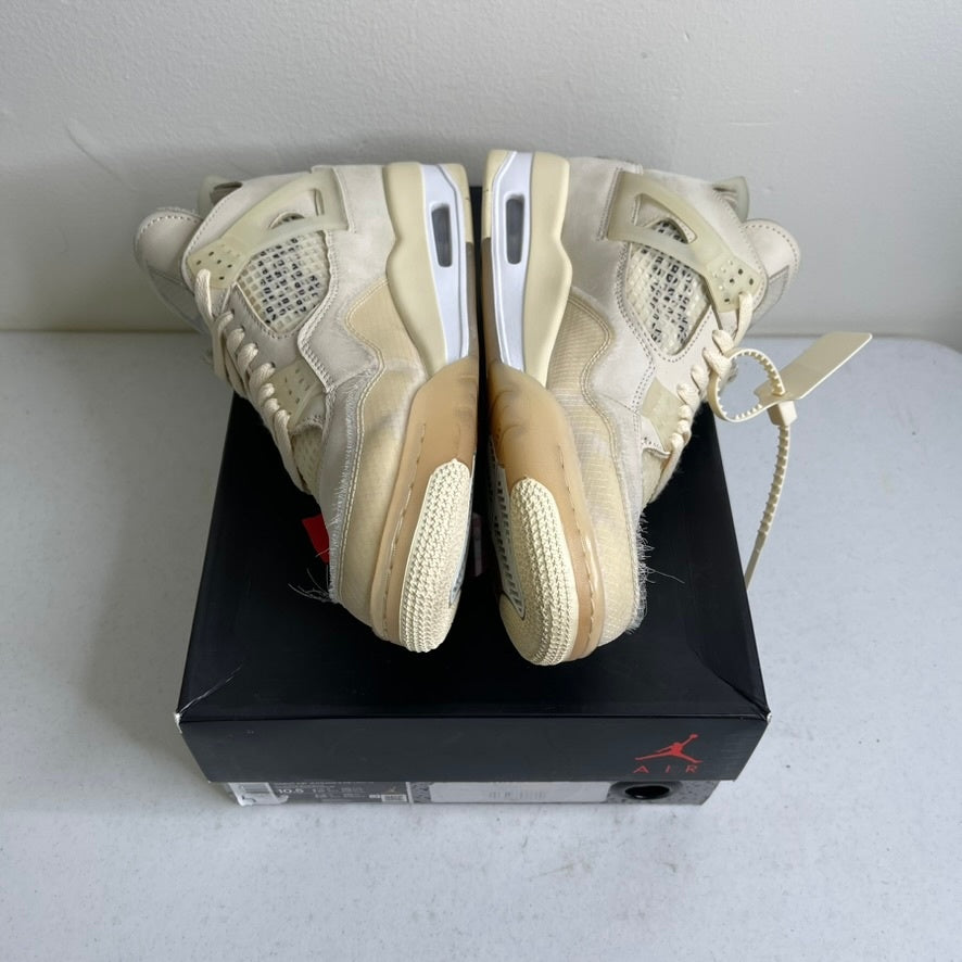 Size 10.5w - Jordan 4 Retro Off-White Sail (Women's)