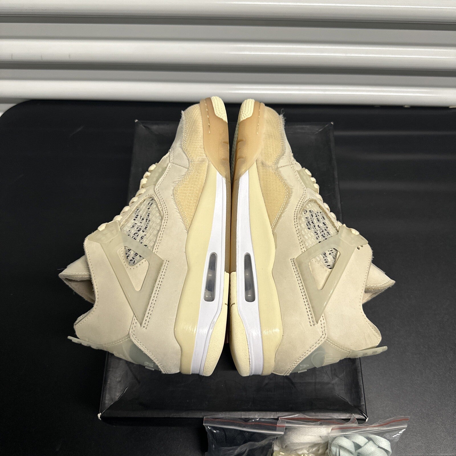 Size 9.5w (8 men’s)  - Jordan 4 Retro Off-White Sail (Women's)