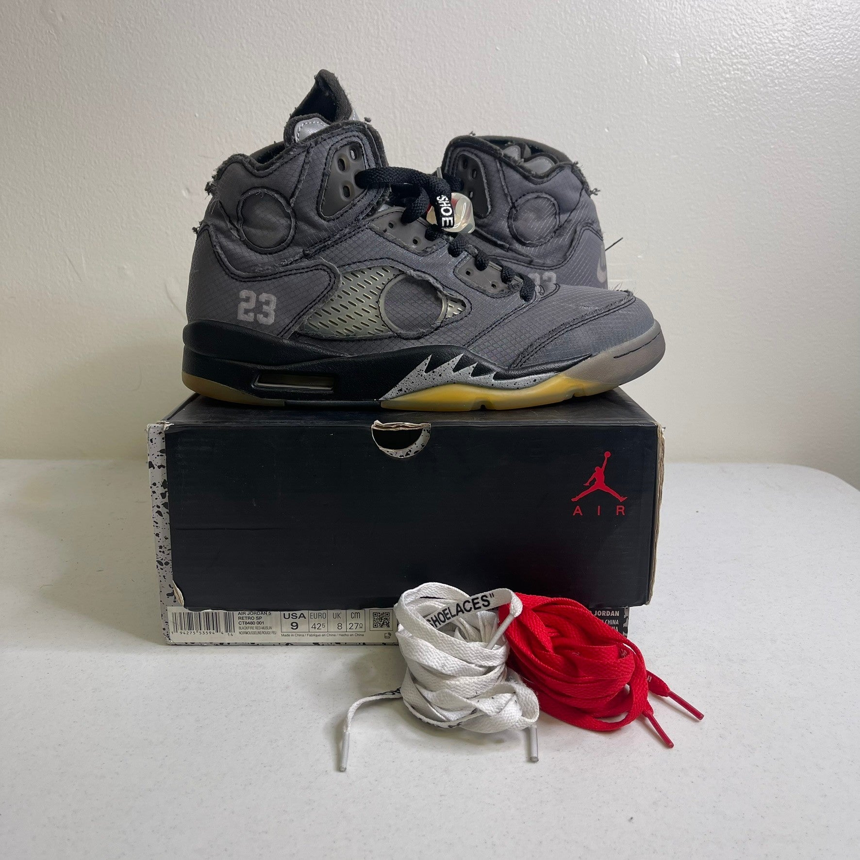 Size 9 - Jordan 5 Retro Off-White Muslin