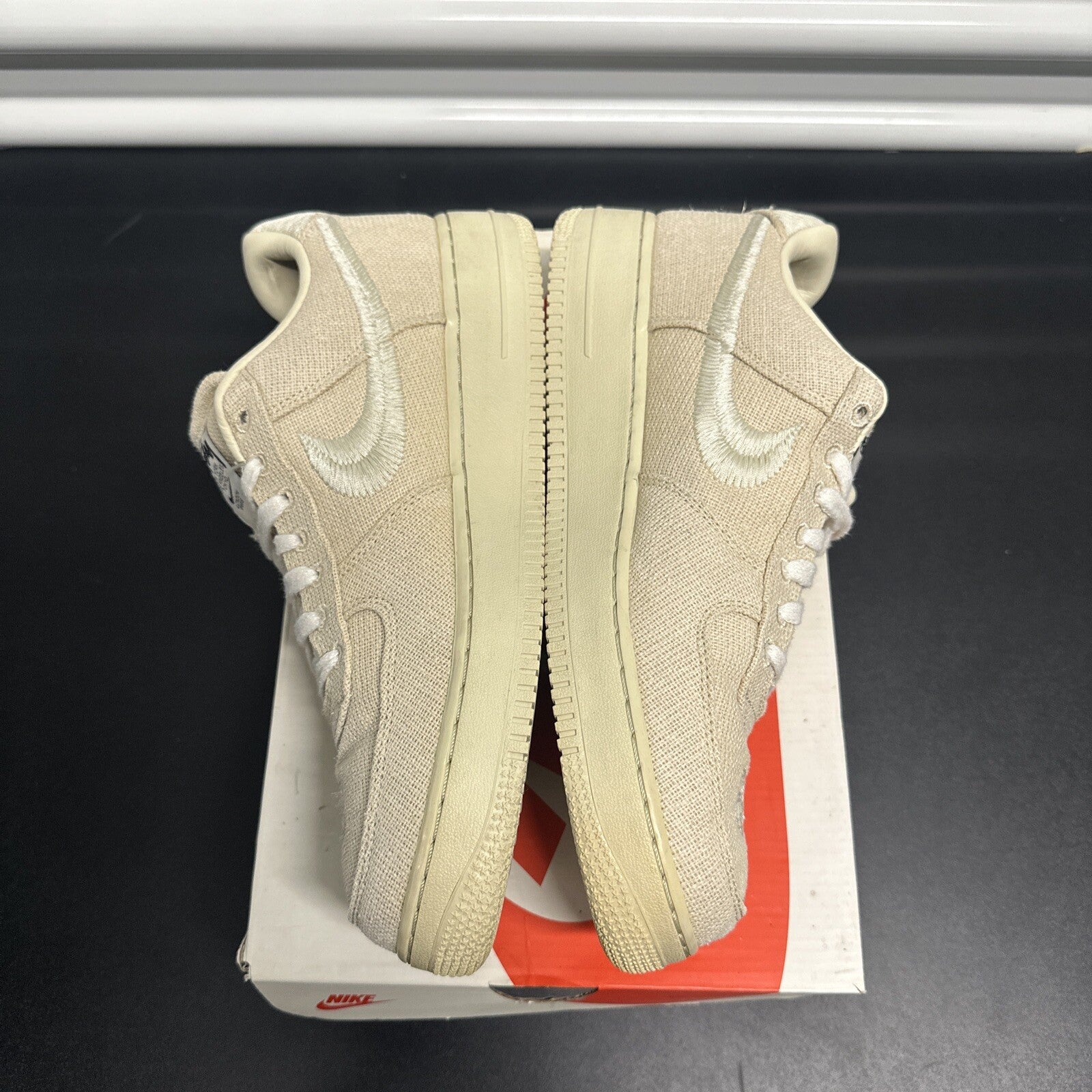 Size 11 - Nike Air Force 1 Low Stussy Fossil