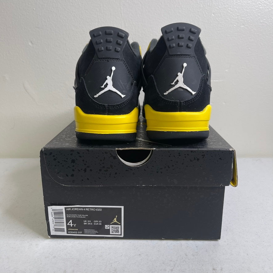 Size 4y - Jordan 4 Retro Thunder (2023) (GS)