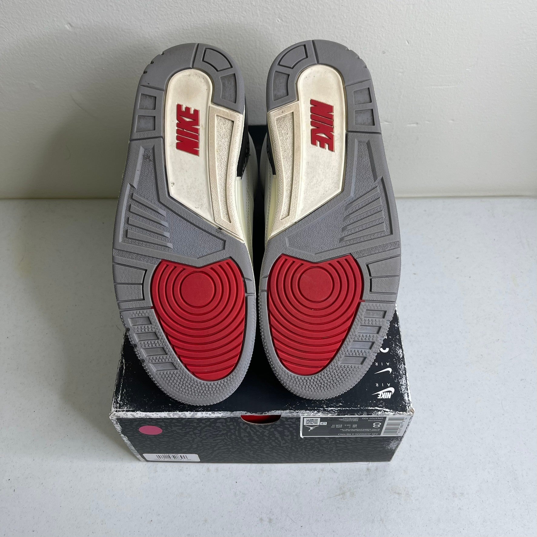 Size 8 - Jordan 3 Retro White Cement Reimagined