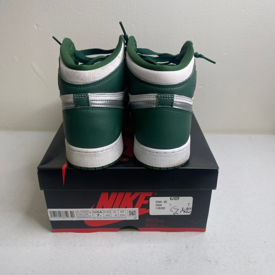 Size 7y - Jordan 1 Retro High OG Gorge Green