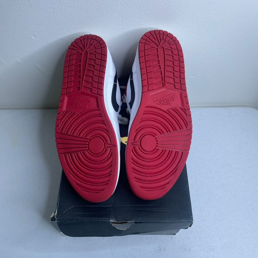 Jordan 1 Low White University Red Black