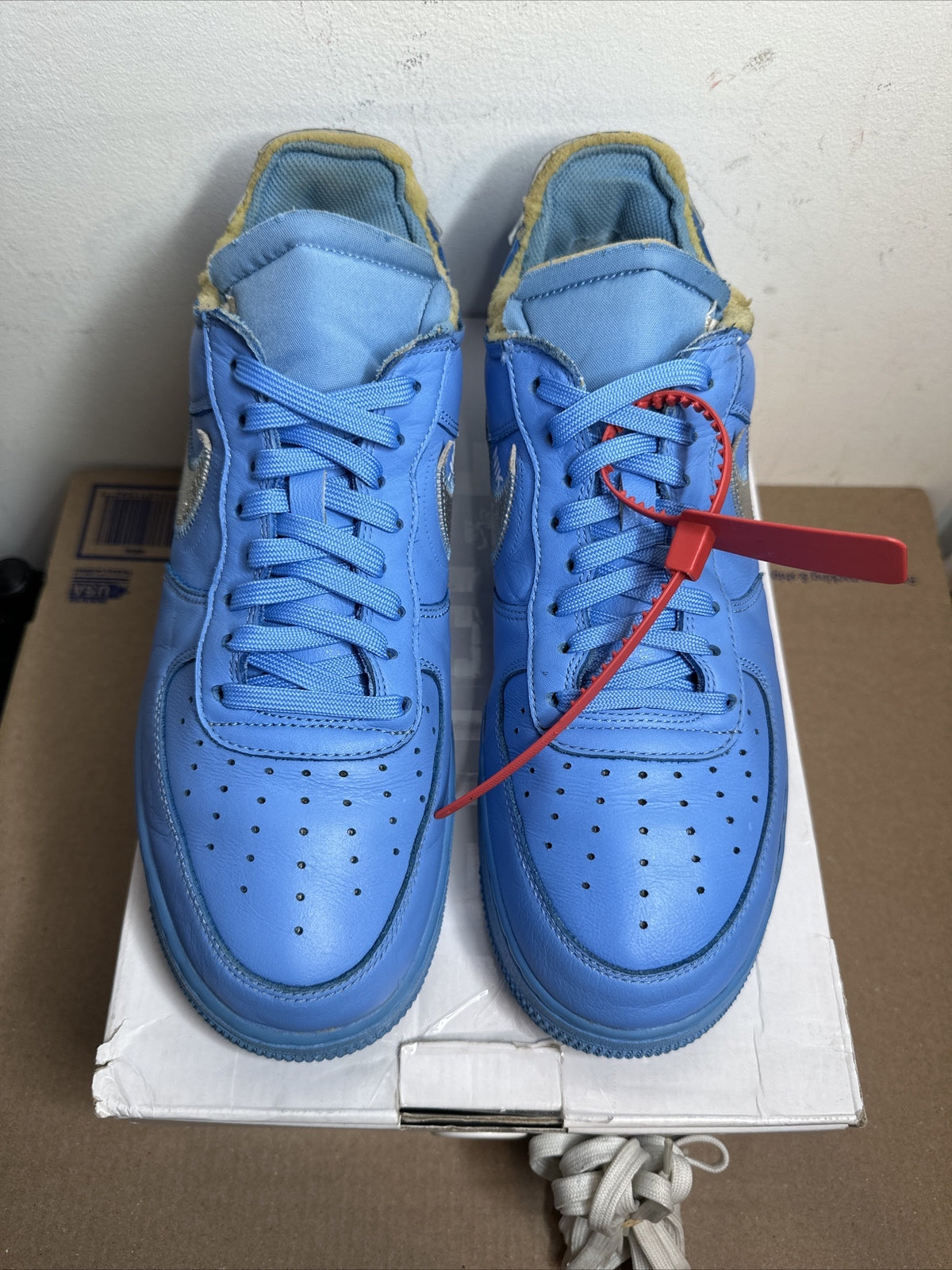 Size 10.5 - Nike Air Force 1 Low Off-White MCA University Blue