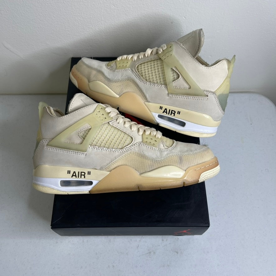 Size 9.5w - Jordan 4 Retro Off-White Sail (Women's)