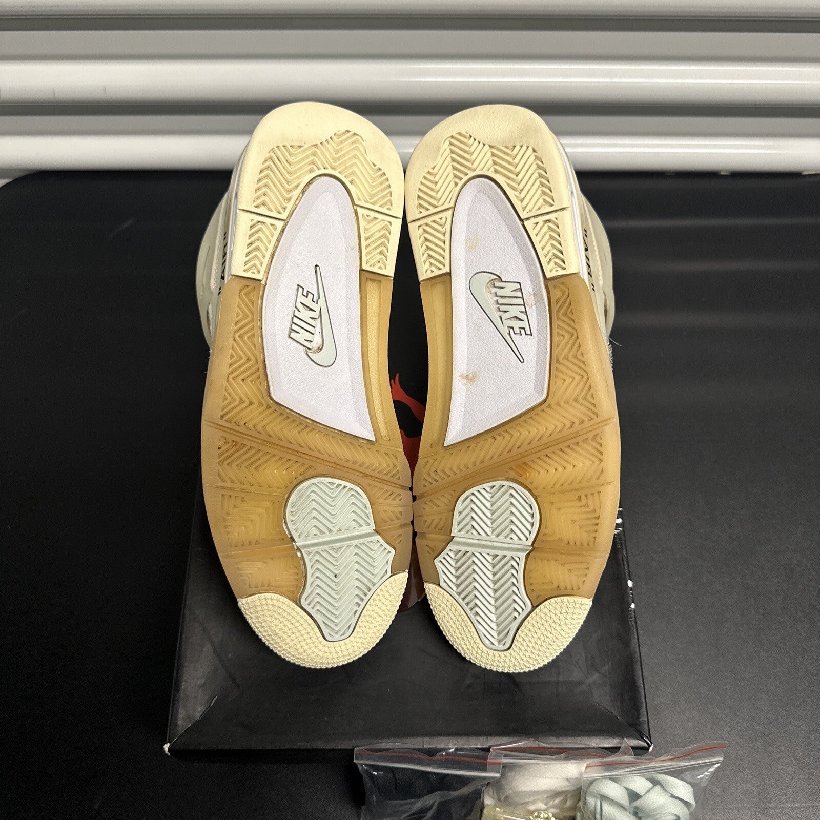 Size 9.5w (8 men’s)  - Jordan 4 Retro Off-White Sail (Women's)